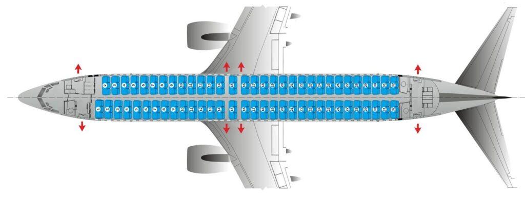 Схема самолета Флай Дубай