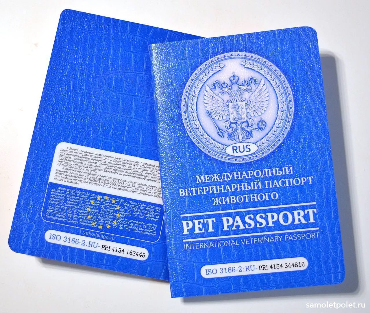 Ветпаспорт для пса (международный образец)