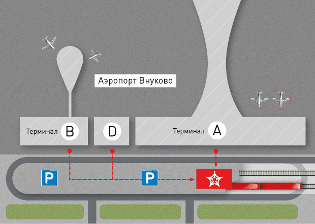 Станция аэроэкспресс во Внуково.