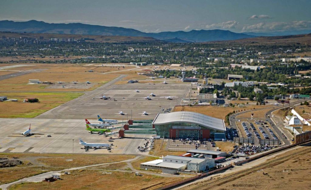 Самые известные города и аэропорты в Грузии.