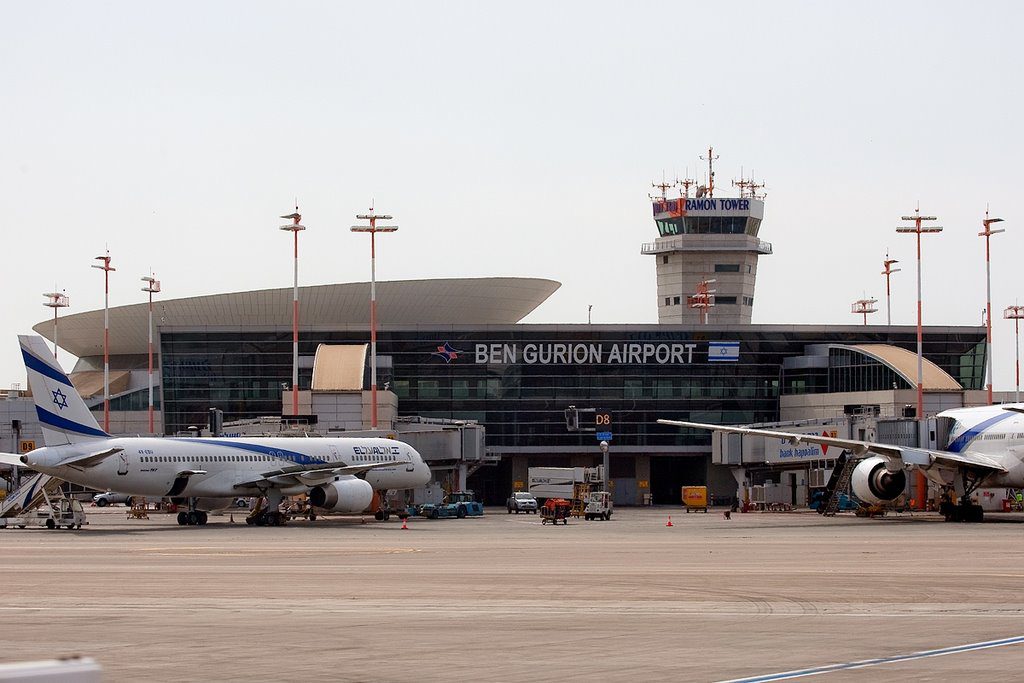 Аэропорт Бен-Гурион в Израиле.